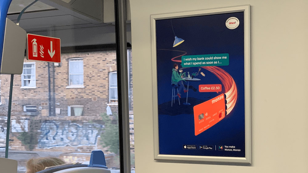 monzo tube ad