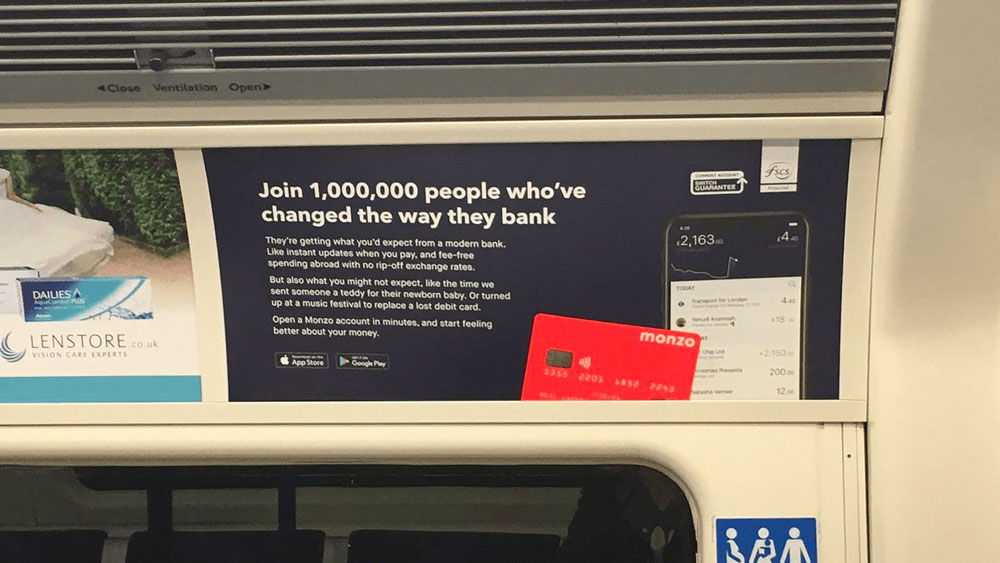 monzo tube ad